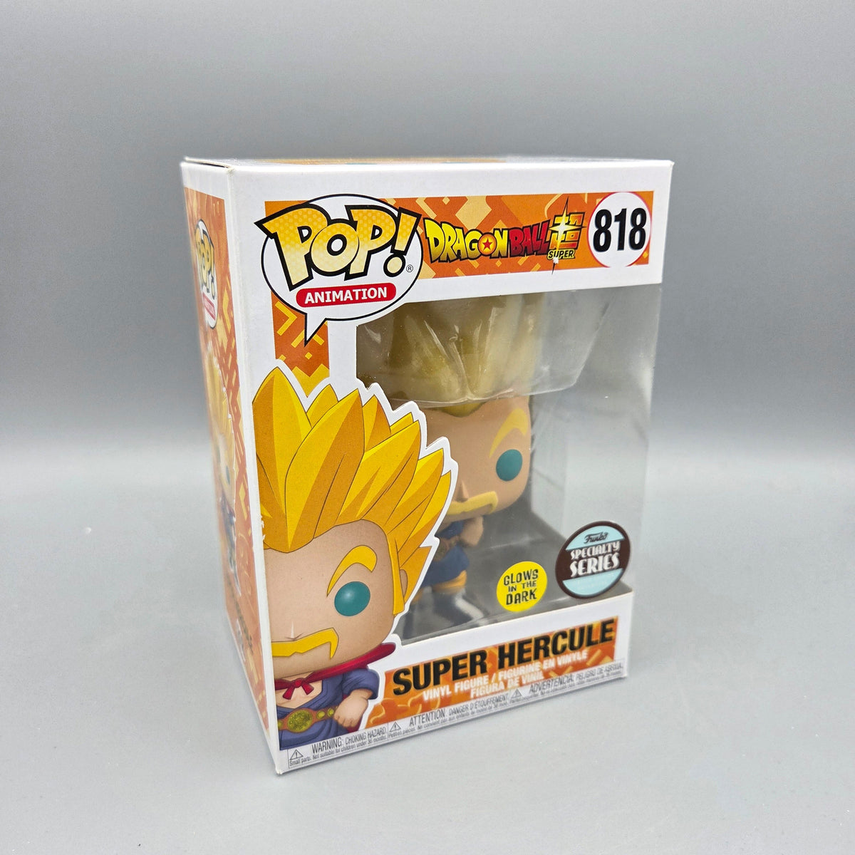 Funko Pop! Dragon Ball Super	#818 Super Hercule	Specialty Series	Animation	Glows in the Dark