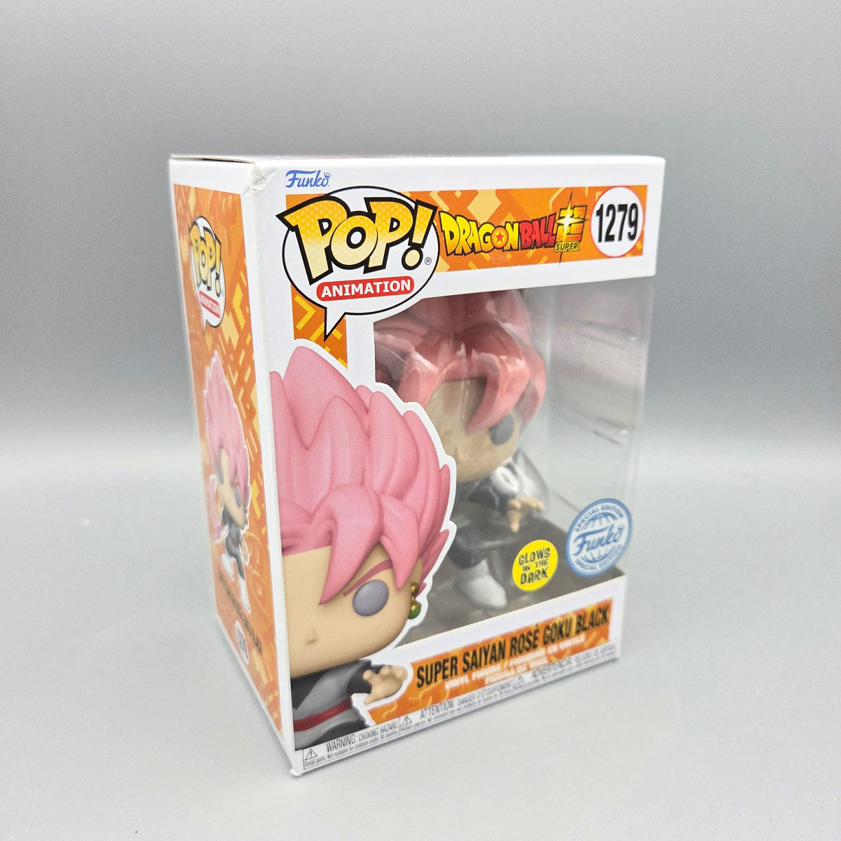 Funko Pop! Dragon Ball Super	#1279 Super Saiyan Rosé Goku Black	Special Edition Glows in the Dark