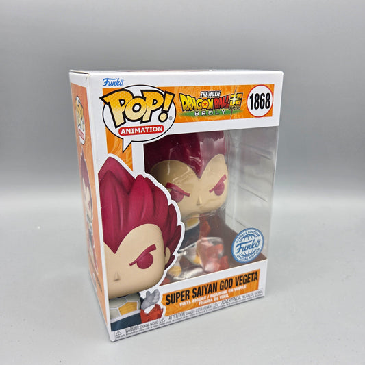 Funko Pop! Dragon Ball Super: Broly	#1868 Super Saiyan God Vegeta	Special Edition