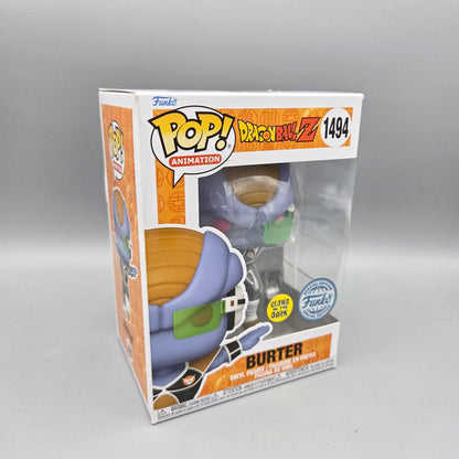 Funko Pop! Dragon Ball Z	#1494 Burter	Special Edition	Animation	Glows in the Dark