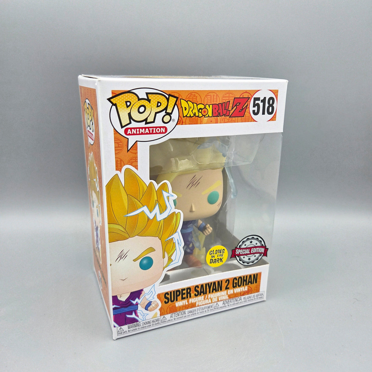 Funko Pop! Dragon Ball Z	#518 Super Saiyan 2 Gohan	Special Edition	Animation	Glows in the Dark