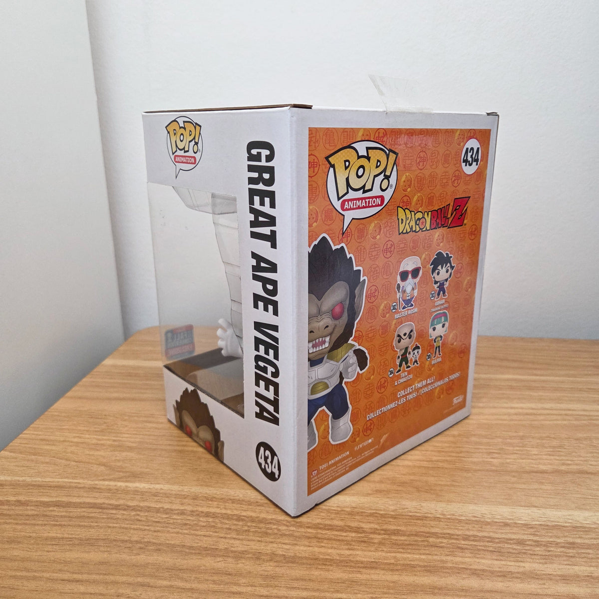 Funko Pop! Dragon Ball Z	#434 Great Ape Vegeta	2018 Fall Convention	Animation	6-Inch