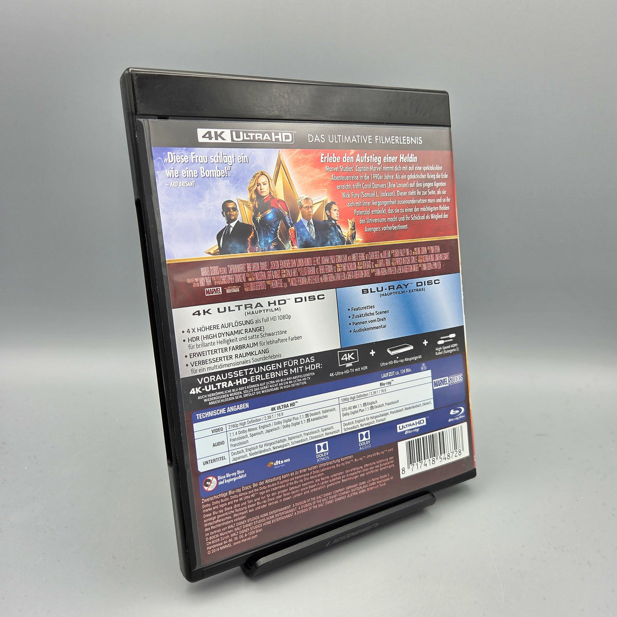 Captain Marvel		4K Ultra HD Blu-Ray Film		Zustand:	Sehr Gut