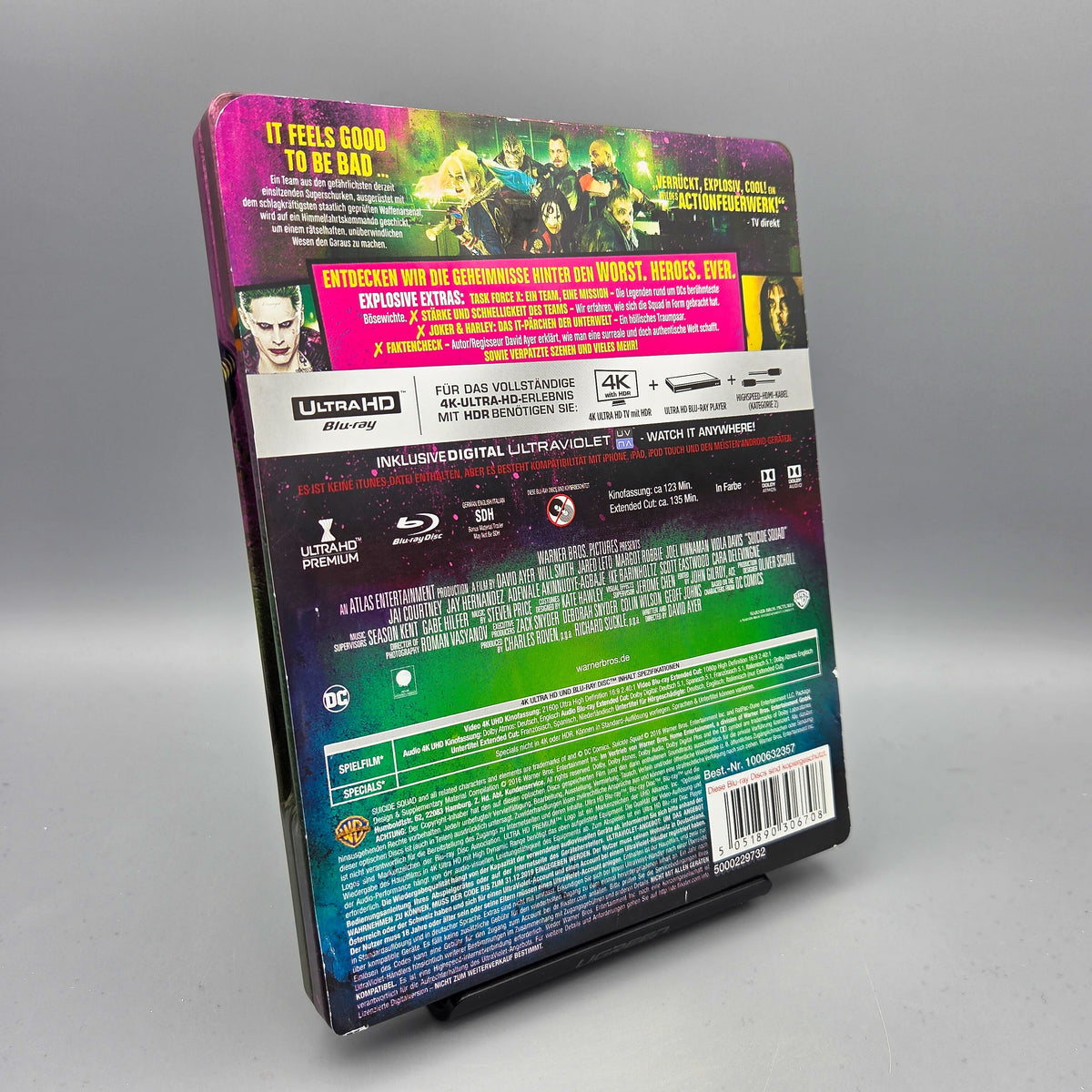 Suicide Squad	Steelbook	4K Ultra HD Blu-Ray Film		Zustand:	Gut