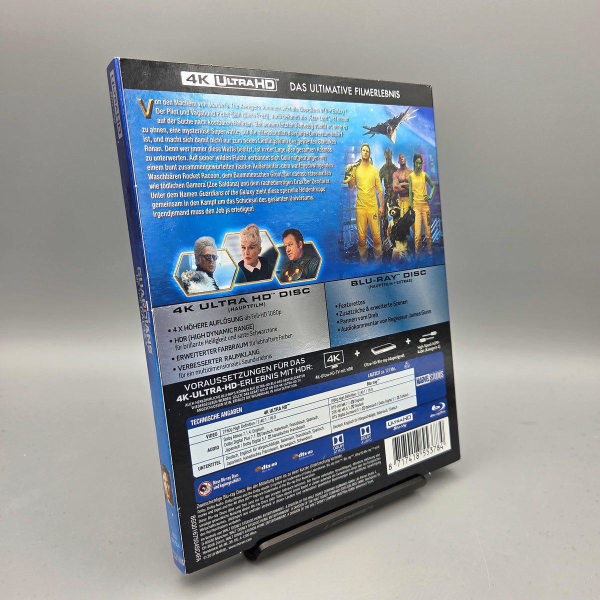 Guardians of the Galaxy		4K Ultra HD Blu-Ray Film	im Pappschuber	Zustand:	Sehr Gut