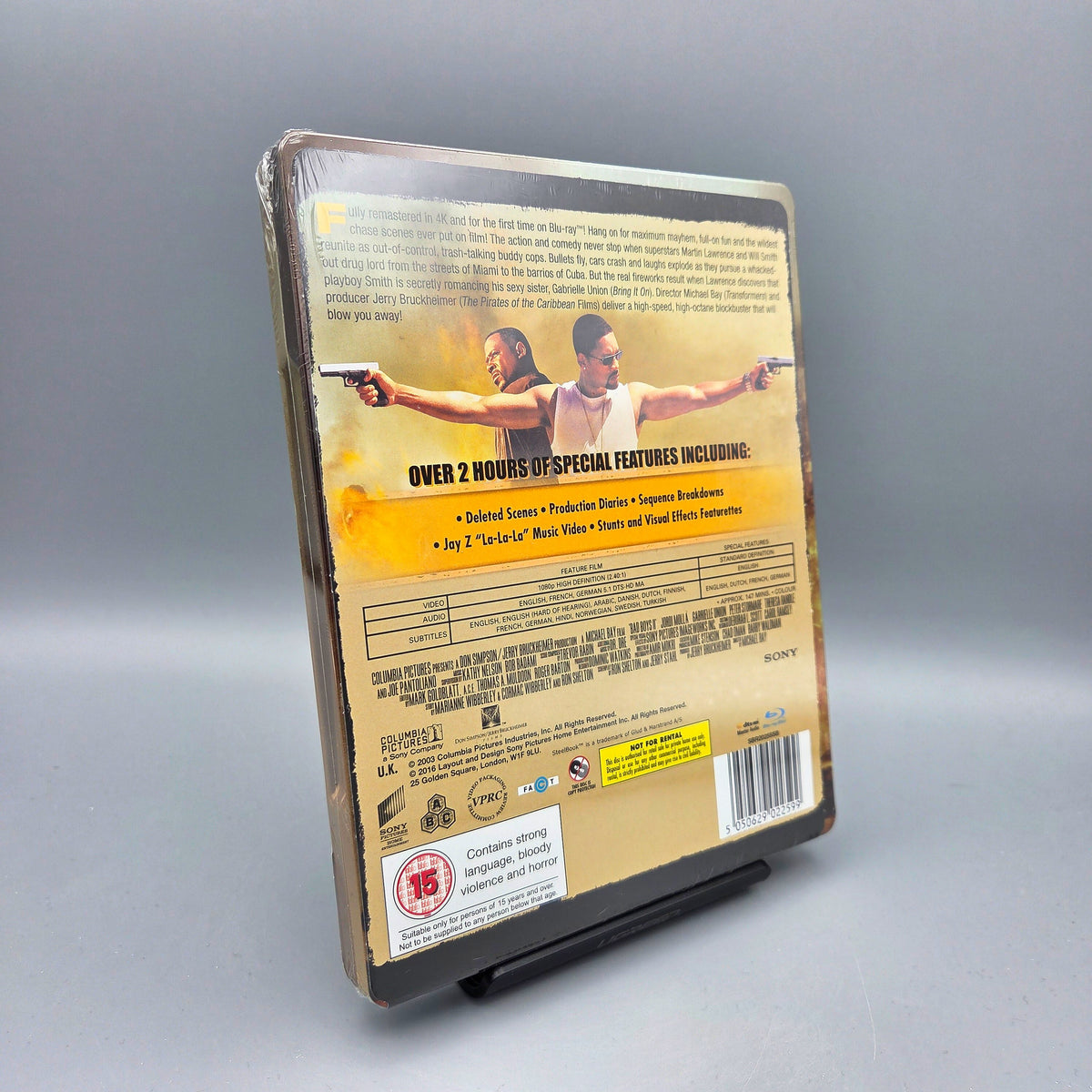Bad Boys II	Steelbook	Blu-Ray Film	Englische Ausgabe mit deutschem Ton NEU