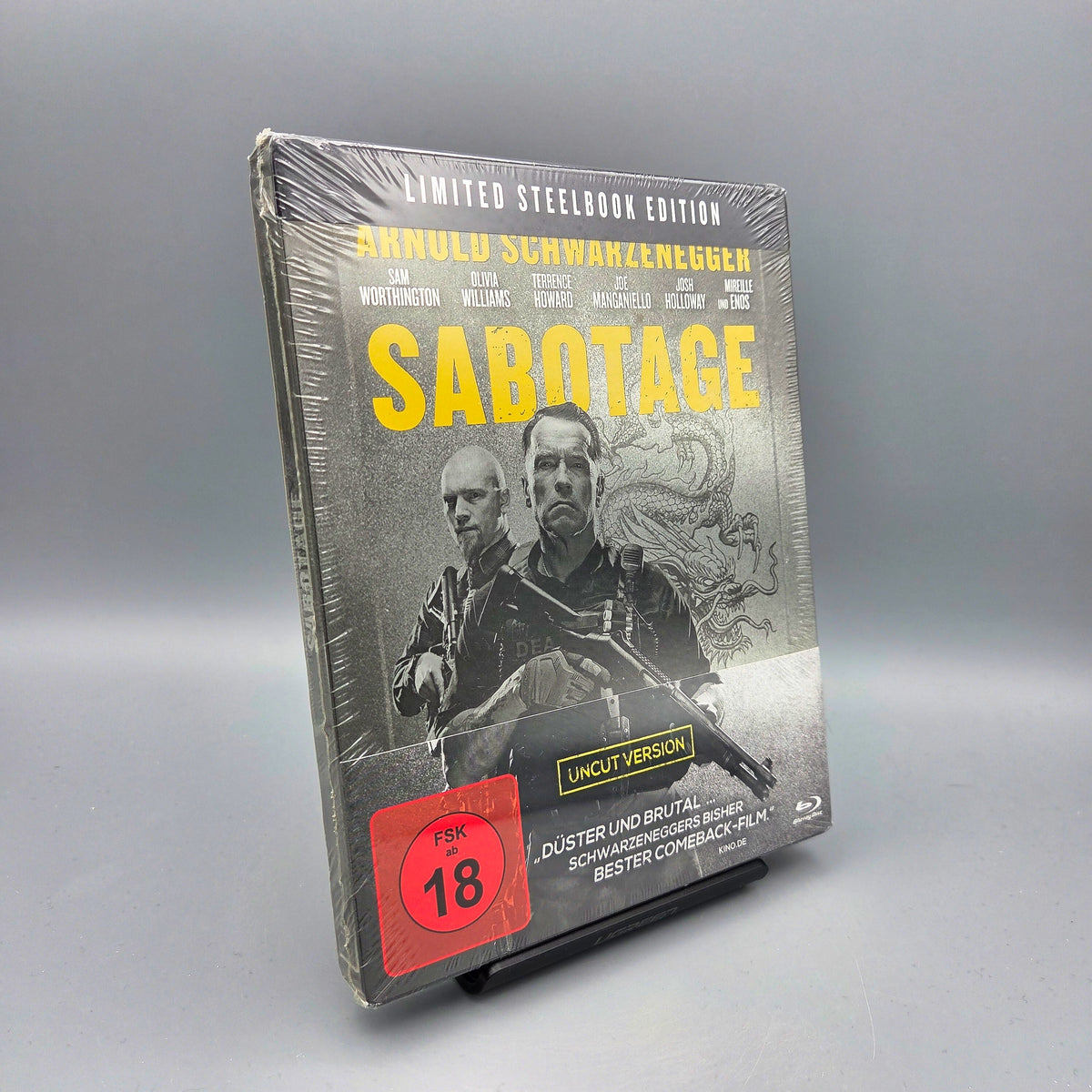 Sabotage	Steelbook	Blu-Ray Film	mit Arnold Schwarzenegger	Zustand:	Neu