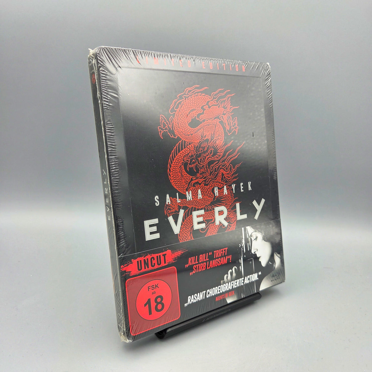 Everly - Uncut	Steelbook	Blu-Ray Film	mit Salma Hayek	Zustand:	Neu