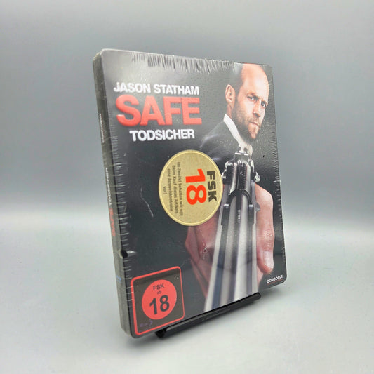 Safe - Todsicher	Steelbook	Blu-Ray Film	mit Jason Statham	Zustand:	Neu
