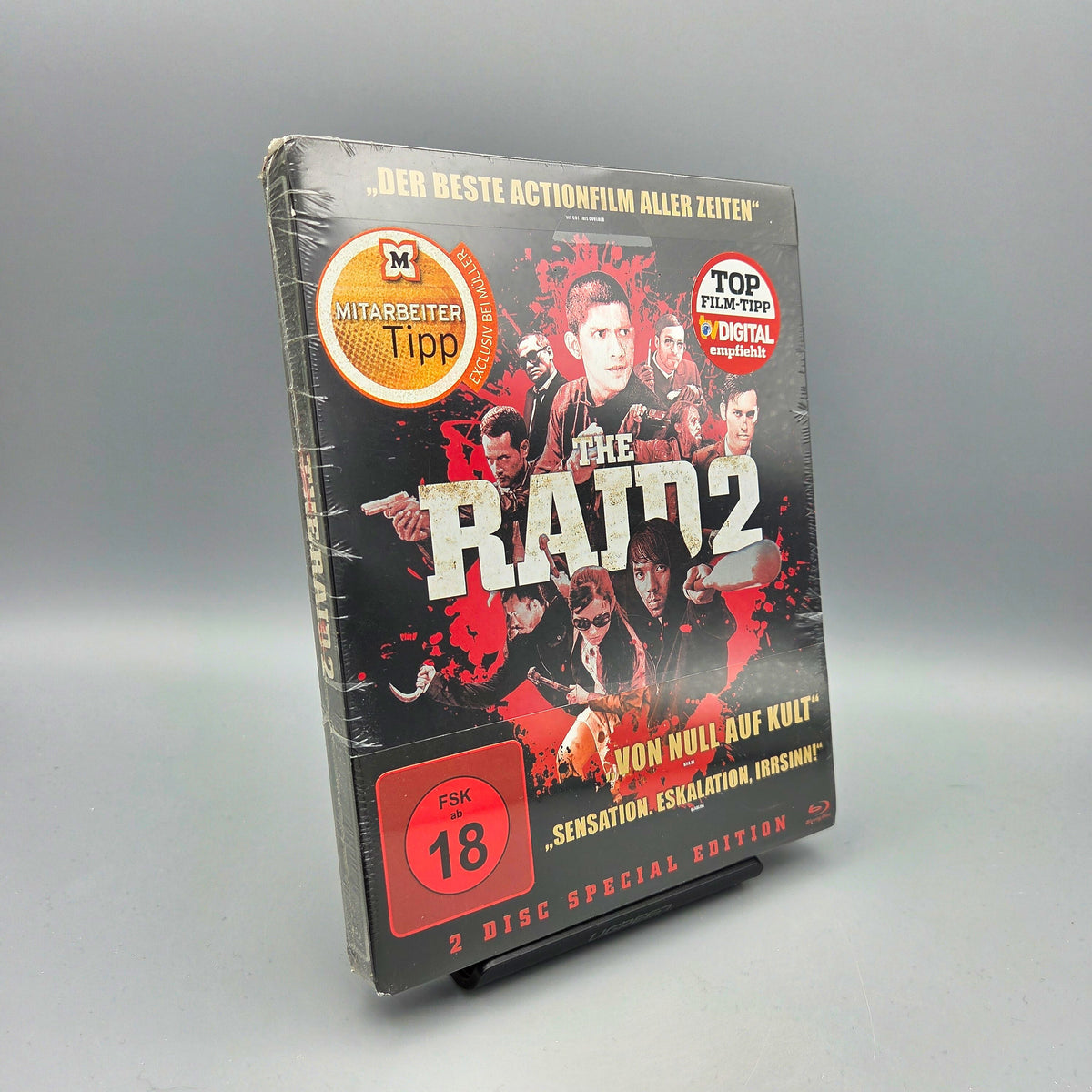 The Raid 2	Steelbook	Blu-Ray Film	2-Disc Special Edition	Zustand:	Neu