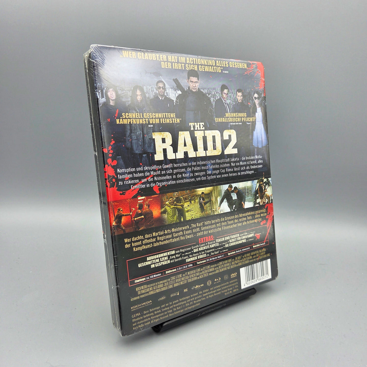 The Raid 2	Steelbook	Blu-Ray Film	2-Disc Special Edition	Zustand:	Neu