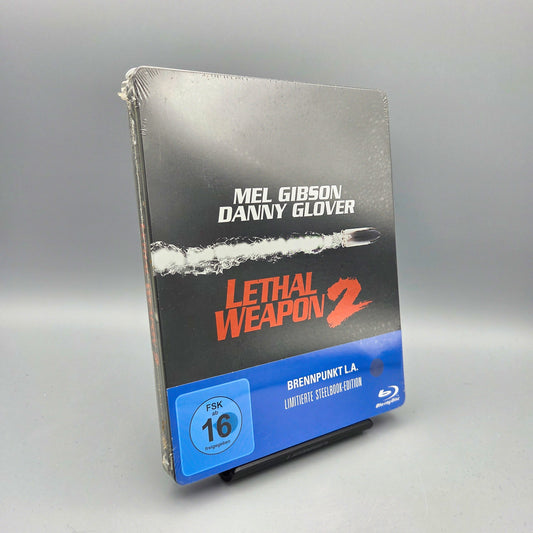 Lethal Weapon 2	Steelbook	Blu-Ray Film	mit Mel Gibson	Zustand:	Neu