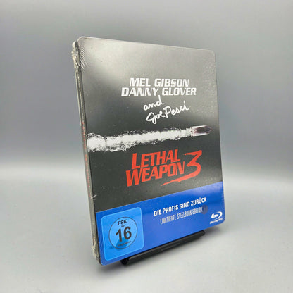 Lethal Weapon 3	Steelbook	Blu-Ray Film	mit Mel Gibson	Zustand:	Neu