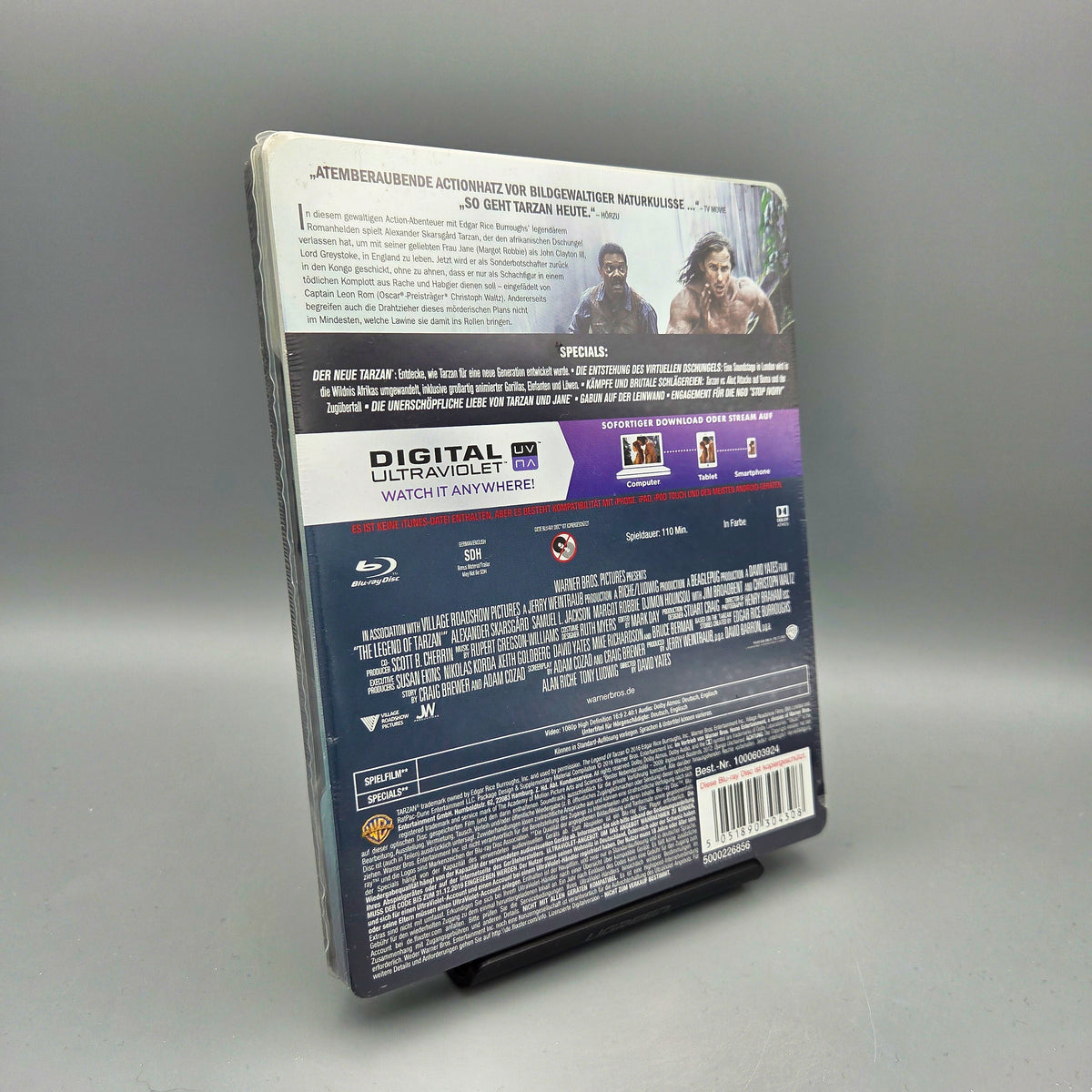 The Legend of Tarzan	Steelbook	Blu-Ray Film	mit Samuel L. Jackson	Zustand:	Neu