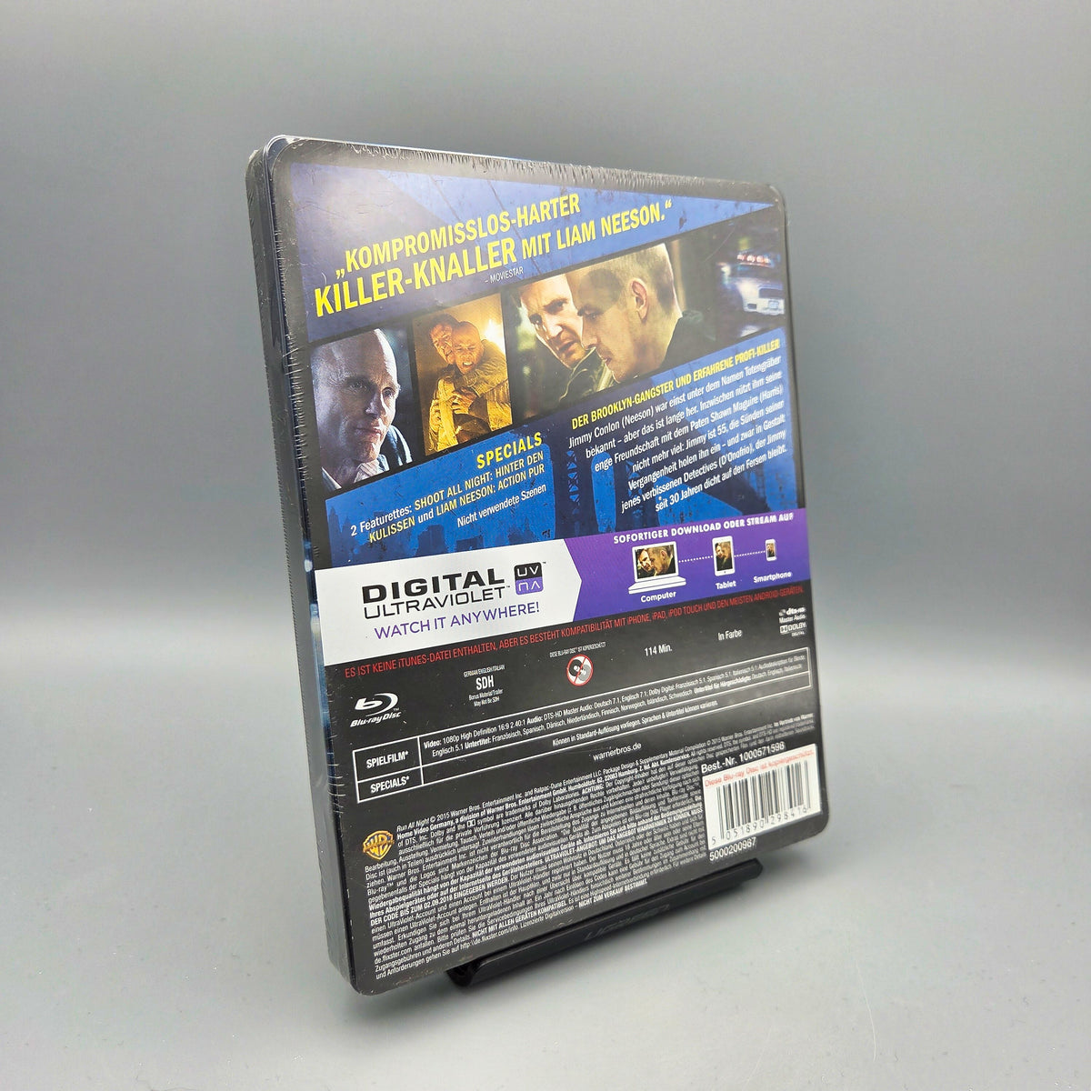 Run all night	Steelbook	Blu-Ray Film	mit Liam Neeson	Zustand:	Neu