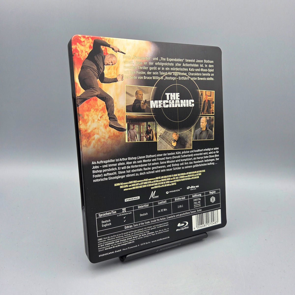 The Mechanic	Steelbook	Blu-Ray Film	mit Jason Statham	Zustand:	Sehr Gut