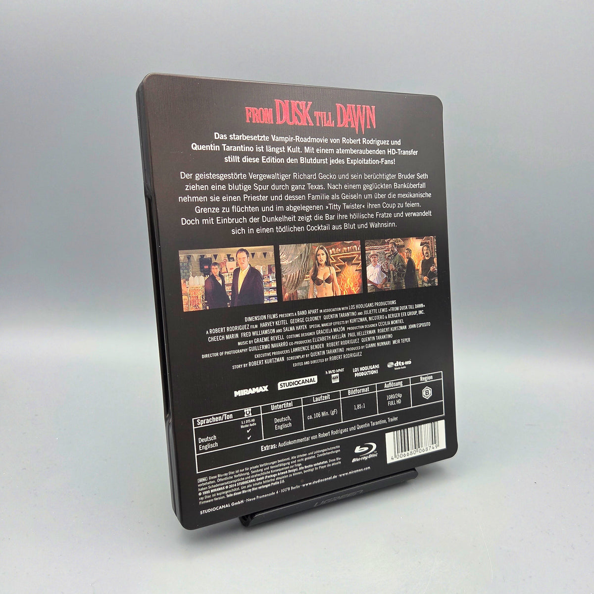 From Dusk Till Dawn	Steelbook	Blu-Ray Film	mit George Clooney	Zustand:	Sehr Gut