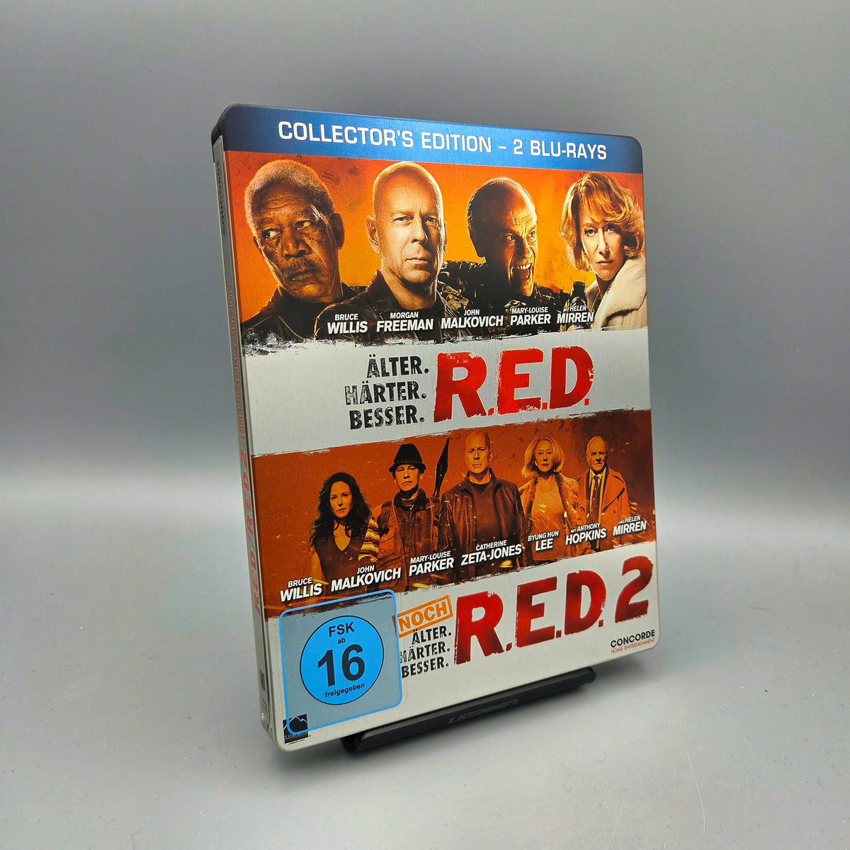R.E.D. - Älter. Härter. Besser. Teil 1 & 2	Steelbook	Blu-Ray Film		Zustand:	Sehr Gut