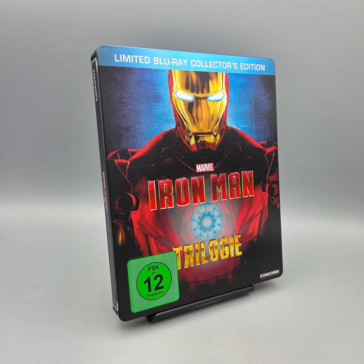 Marvel Iron Man Trilogie	Steelbook	Blu-Ray Film	inkl. Comic	Zustand:	Gut