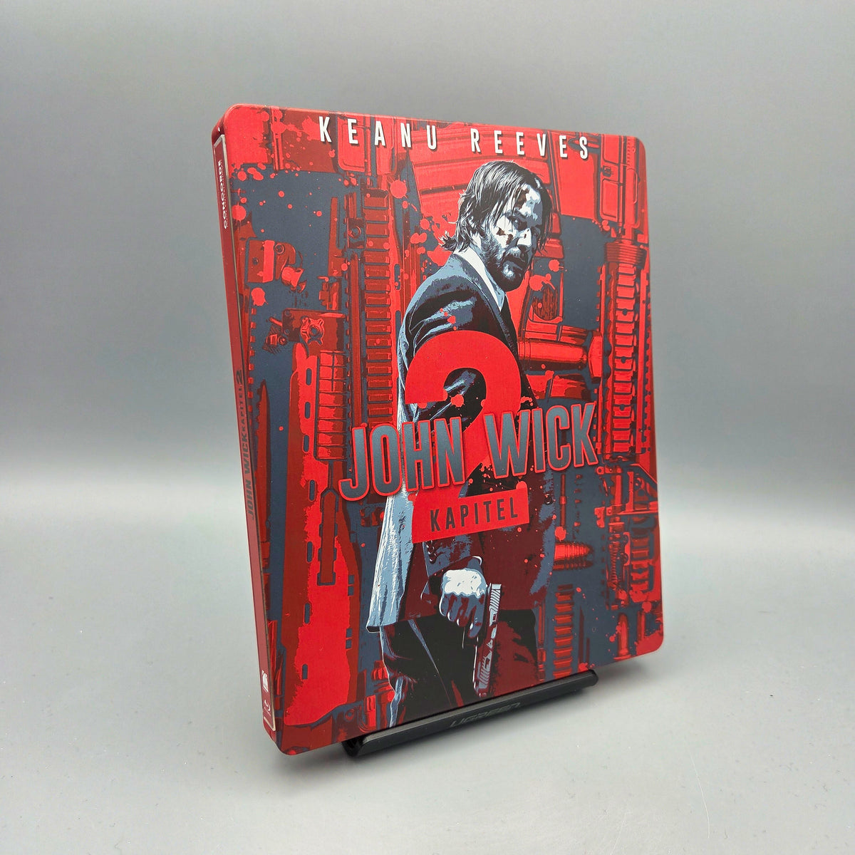 John Wick: Kapitel 2	Steelbook	Blu-Ray Film	mit Keanu Reeves	Zustand:	Sehr Gut