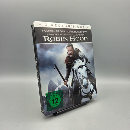 Robin Hood	Steelbook	Blu-Ray Film	mit Russell Crowe	Zustand:	Gut