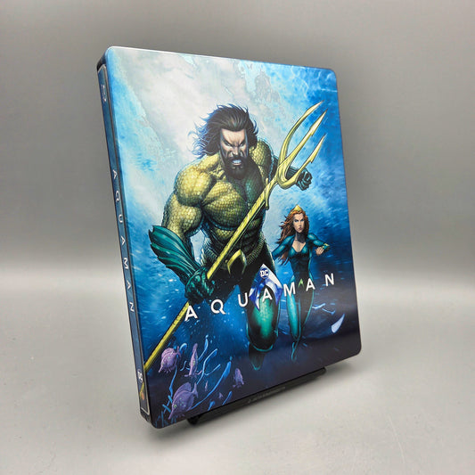 Aquaman	Steelbook	Blu-Ray Film	mit Jason Momoa	Zustand:	Sehr Gut