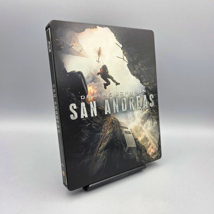 San Andreas	Steelbook	Blu-Ray Film	mit Dwayne Johnson	Zustand:	Gut