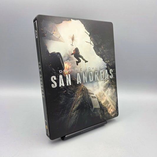 San Andreas	Steelbook	Blu-Ray Film	mit Dwayne Johnson	Zustand:	Gut