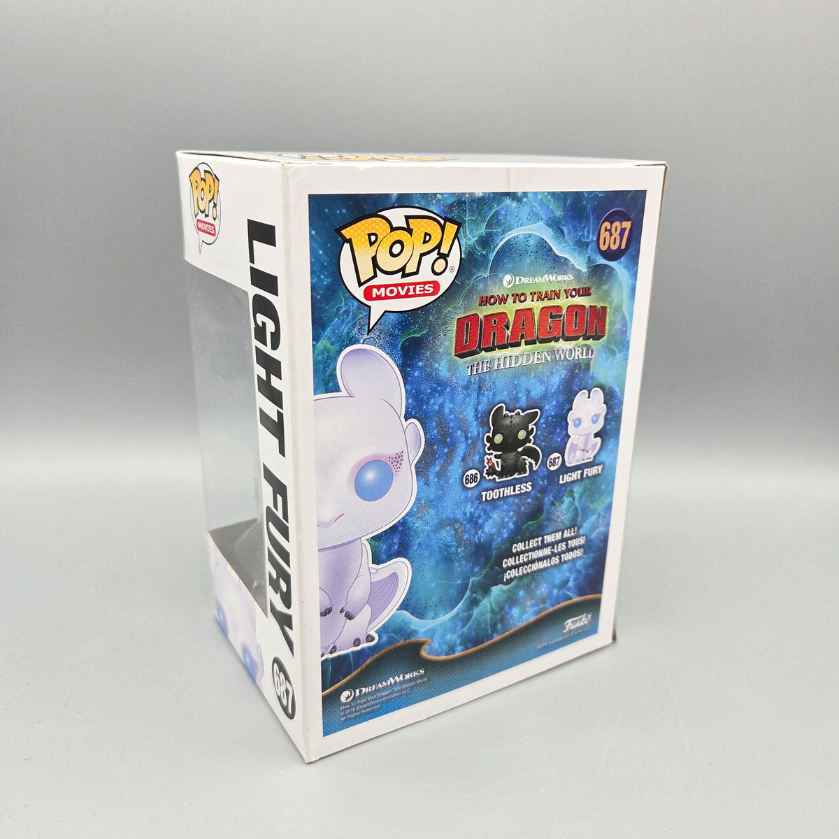 Funko Pop! How to train your Dragon	#687 Light Fury		Movies	Vinylfigur