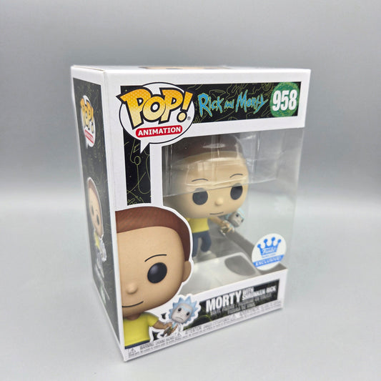 Funko Pop! Rick and Morty	#958 Morty with Shrunken Rick	Exclusive	Animation	Vinylfigur