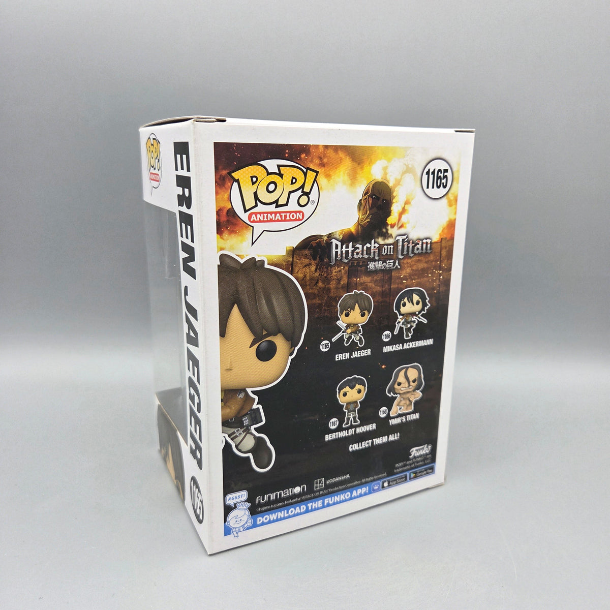 Funko Pop! Attack on Titan	#1165 Eren Jaeger		Animation	Vinylfigur