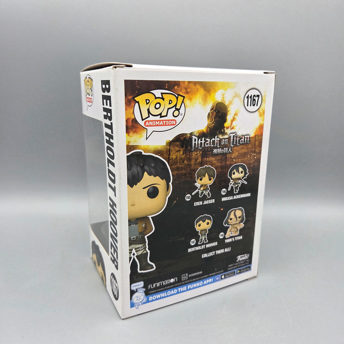 Funko Pop! Attack on Titan	#1167 Bertholdt Hoover		Animation	Vinylfigur
