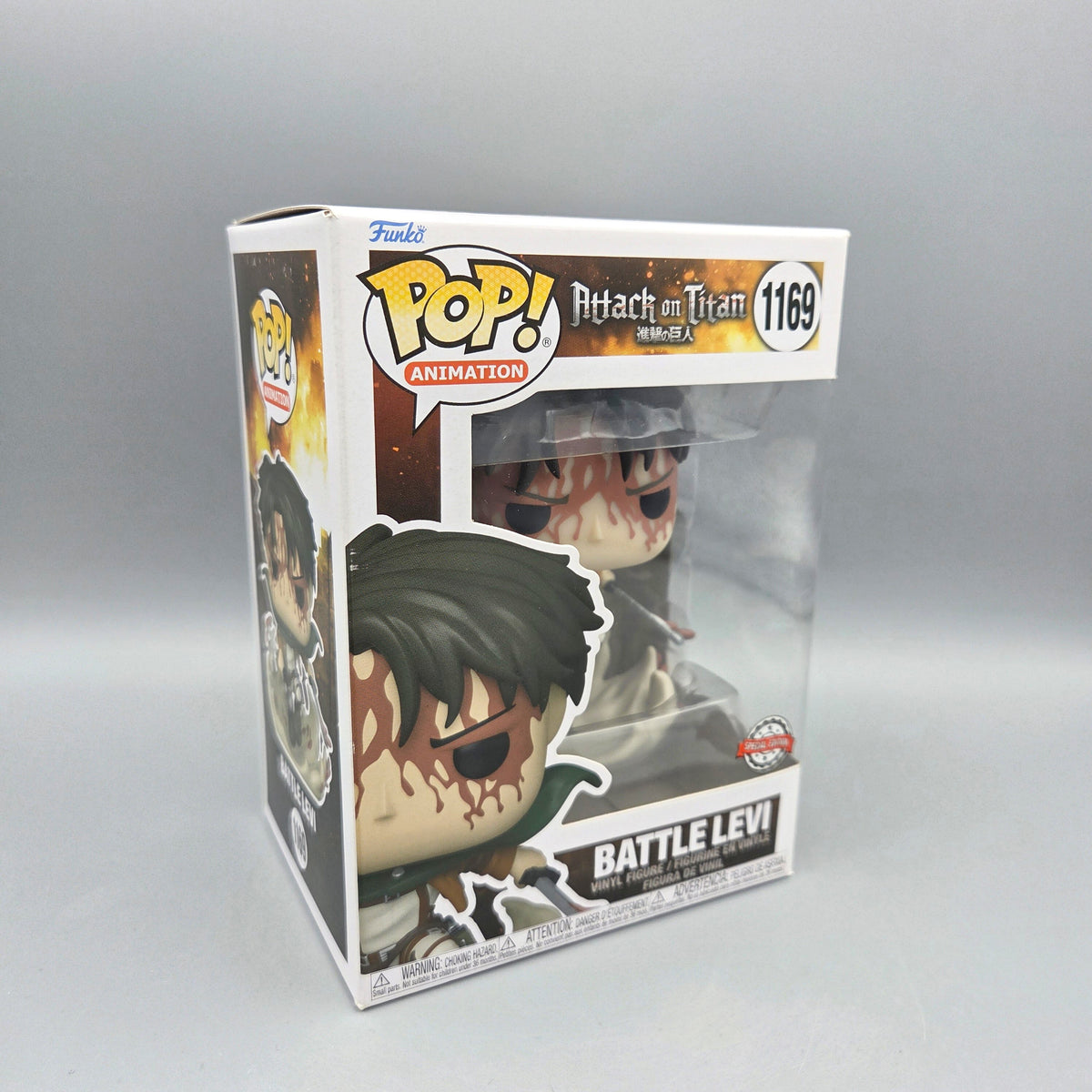 Funko Pop! Attack on Titan	#1169 Battle Levi	Special Edition	Animation	Vinylfigur