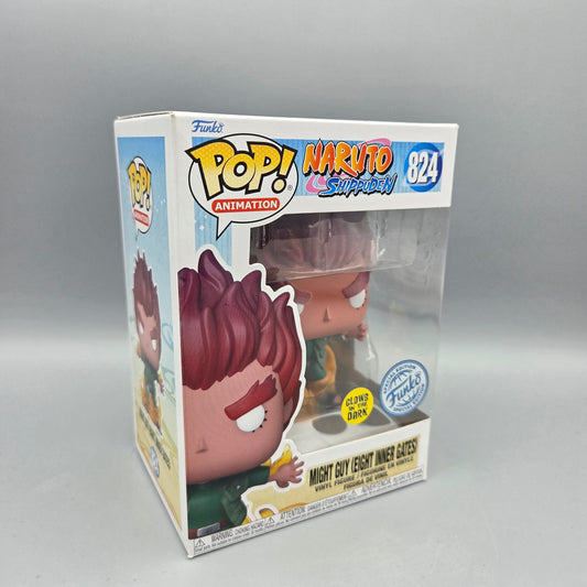 Funko Pop! Naruto Shippuden	#824 Might Guy (Eight inner Gates)	Special Edition	Animation	Glows in the Dark