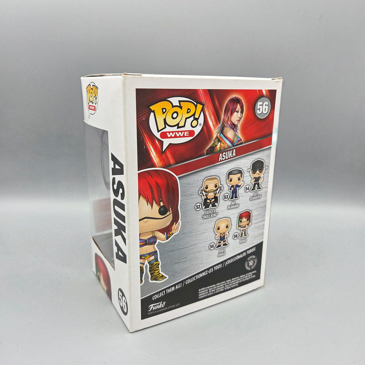 Funko Pop! Wrestling	#56 Asuka	2018 Summer Convention	WWE	Innenblister beschädigt