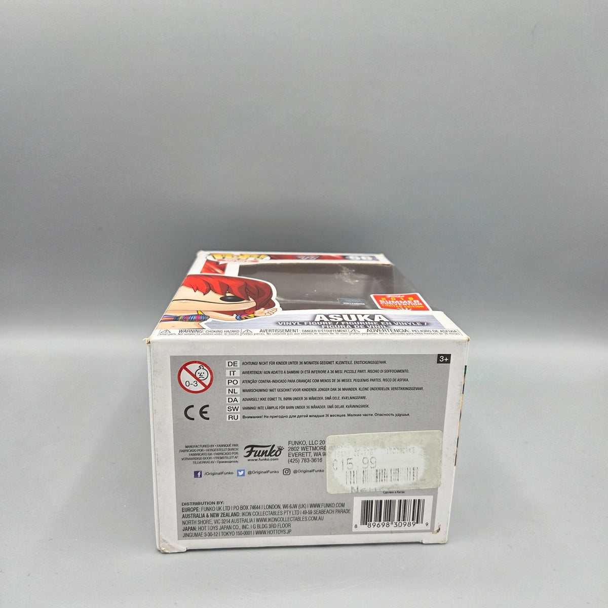 Funko Pop! Wrestling	#56 Asuka	2018 Summer Convention	WWE	Innenblister beschädigt