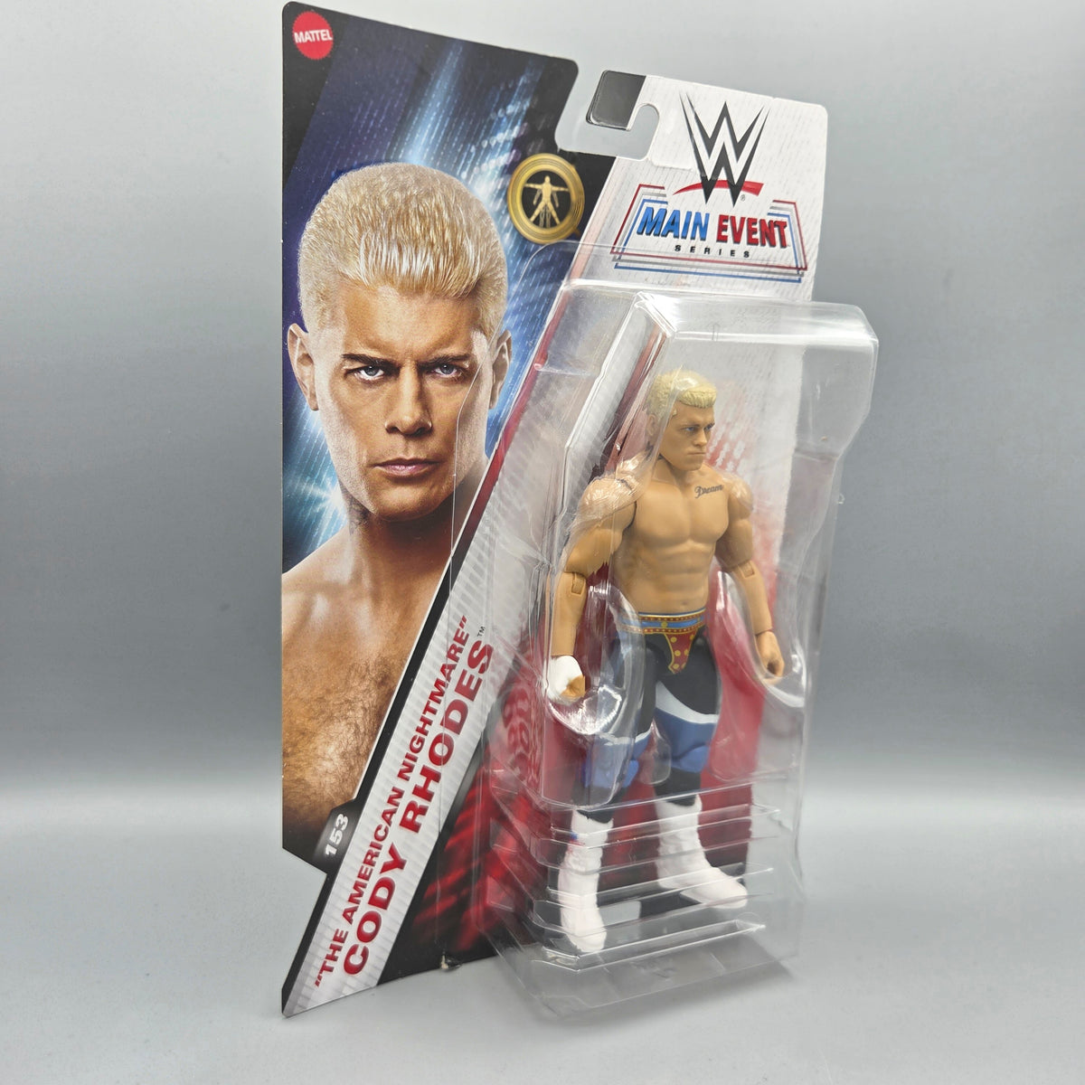 Mattel	#153 "The American Nightmare" Cody Rhodes	Main Event Series	WWE	Sammelfigur