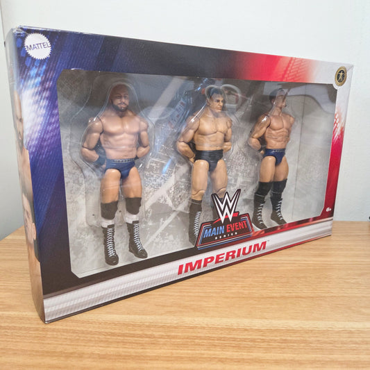 Mattel	3 Figuren Set: Vinci, Gunther und Kaiser	Main Event Series	WWE	Imperium Box