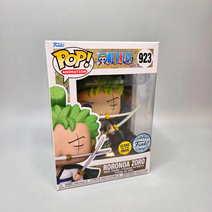 Funko Pop! One Piece	#923 Roronoa Zoro	Special Edition	Animation	Glows in the Dark