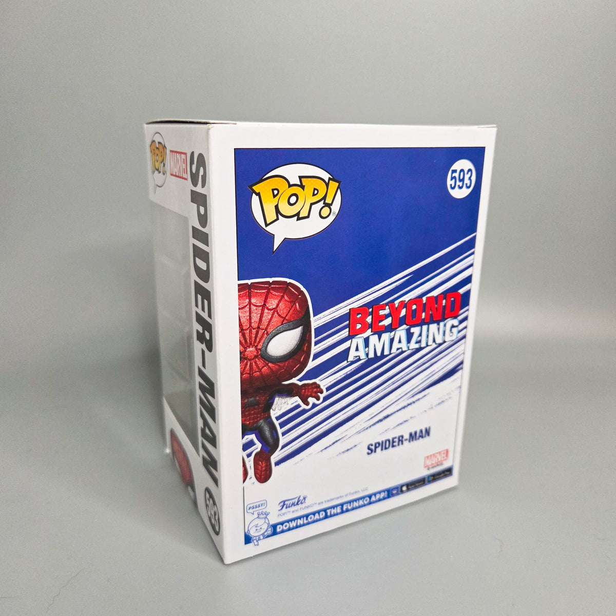 Funko Pop! #593 Spider-Man	Diamond Collection	Marvel	Vinylfigur