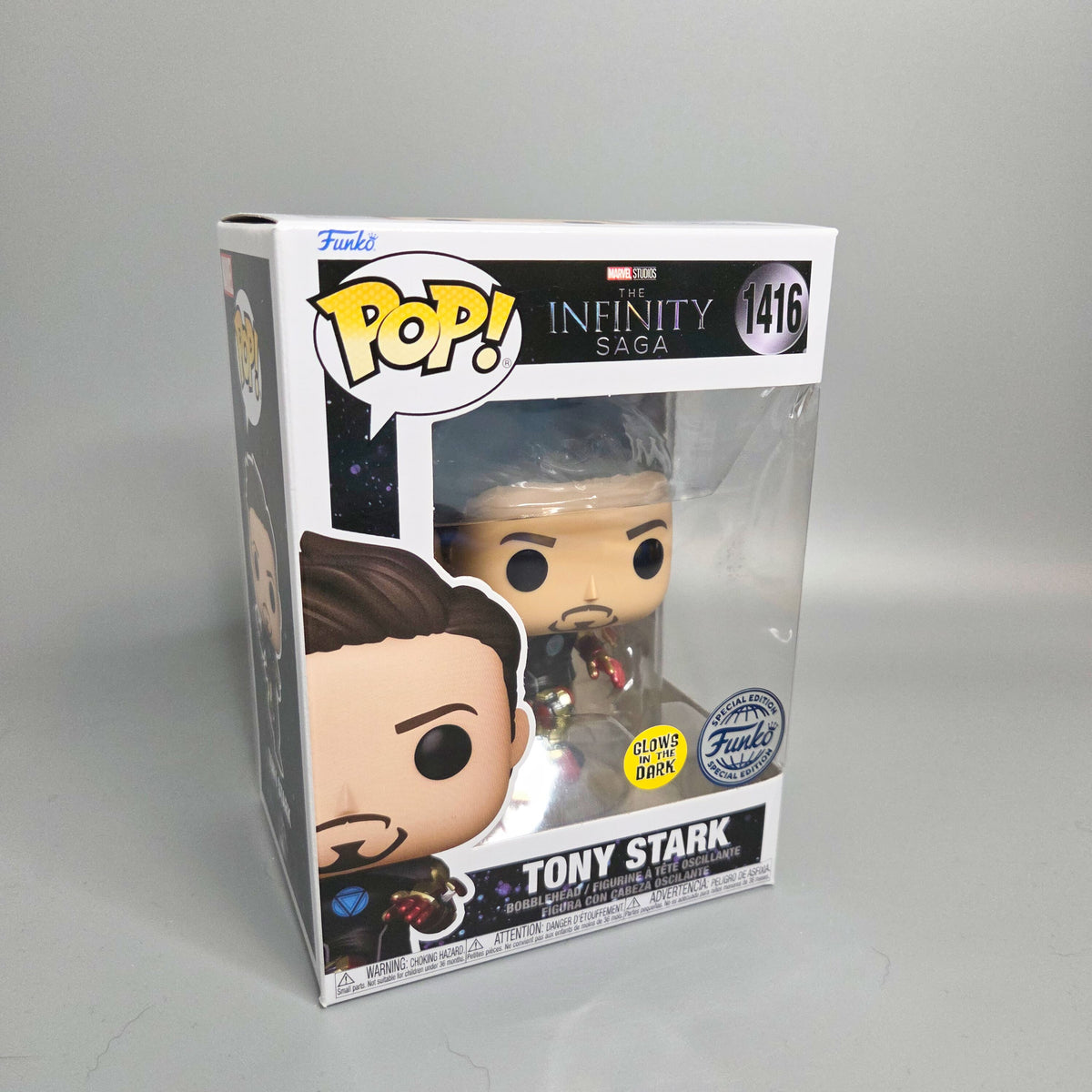 Funko Pop! The Infinity Saga	#1416 Tony Stark	Glows in the Dark	Marvel	Vinylfigur