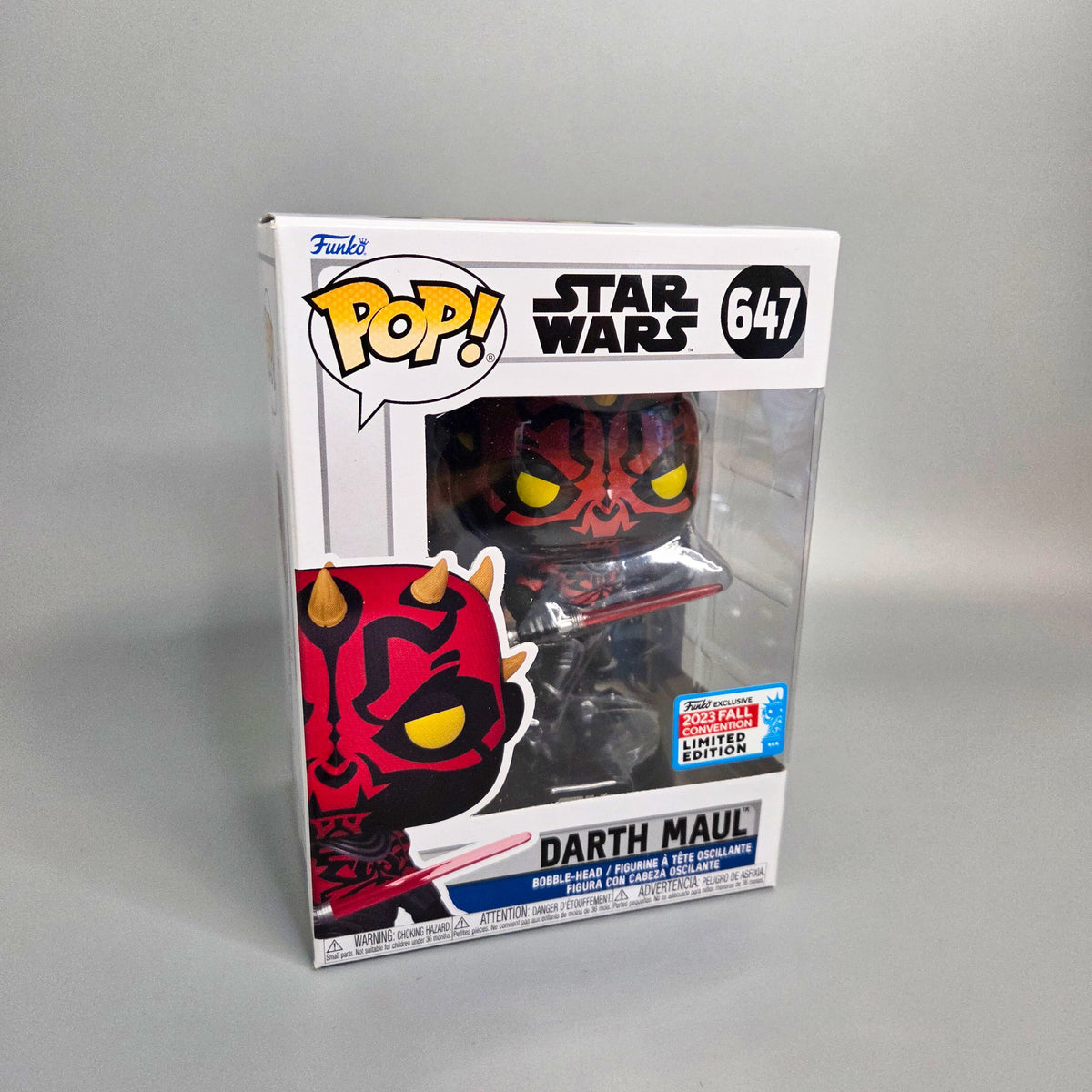 Funko Pop! Star Wars	#647 Darth Maul	2023 Fall Convention	-	Vinylfigur