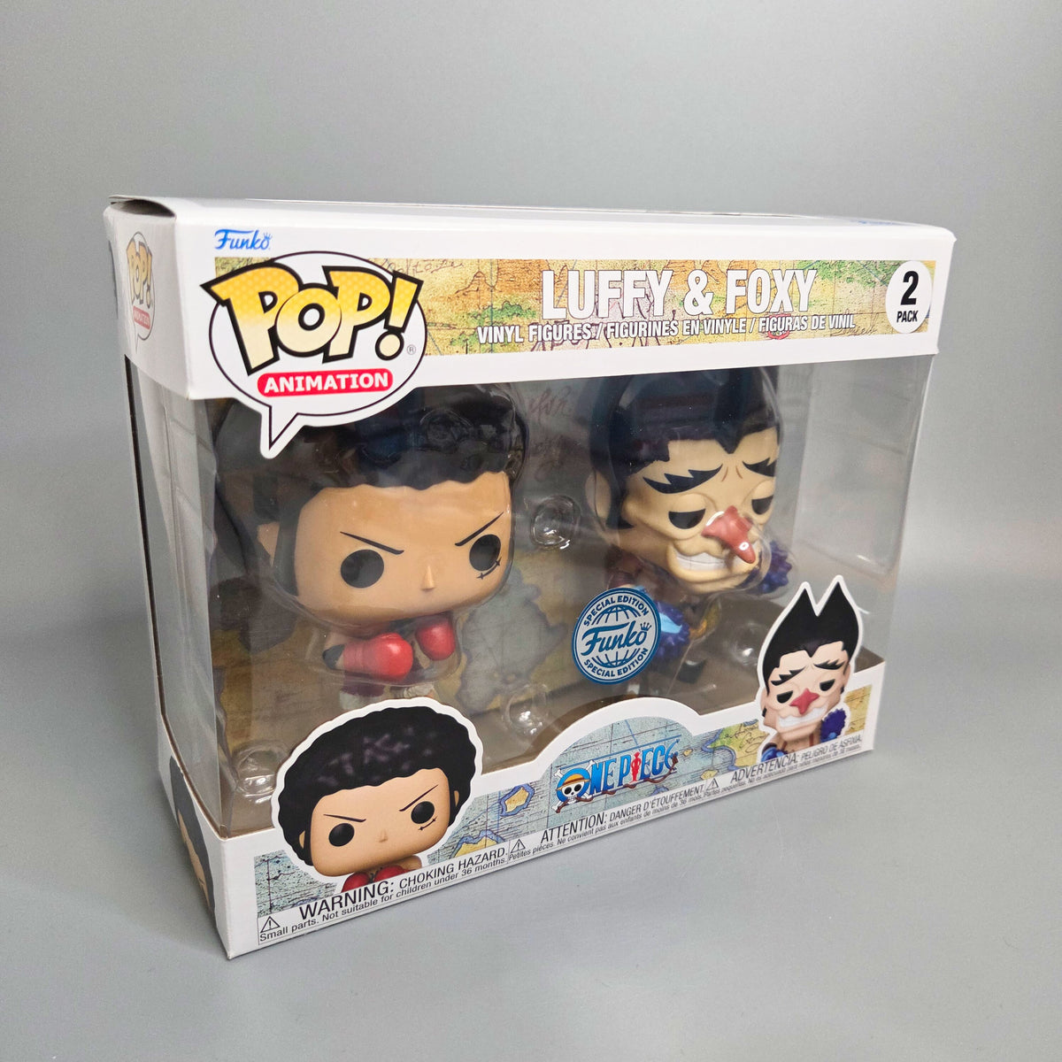 Funko Pop! One Piece	2 Pack Luffy & Foxy	Special Edition	Animation	Vinylfigur