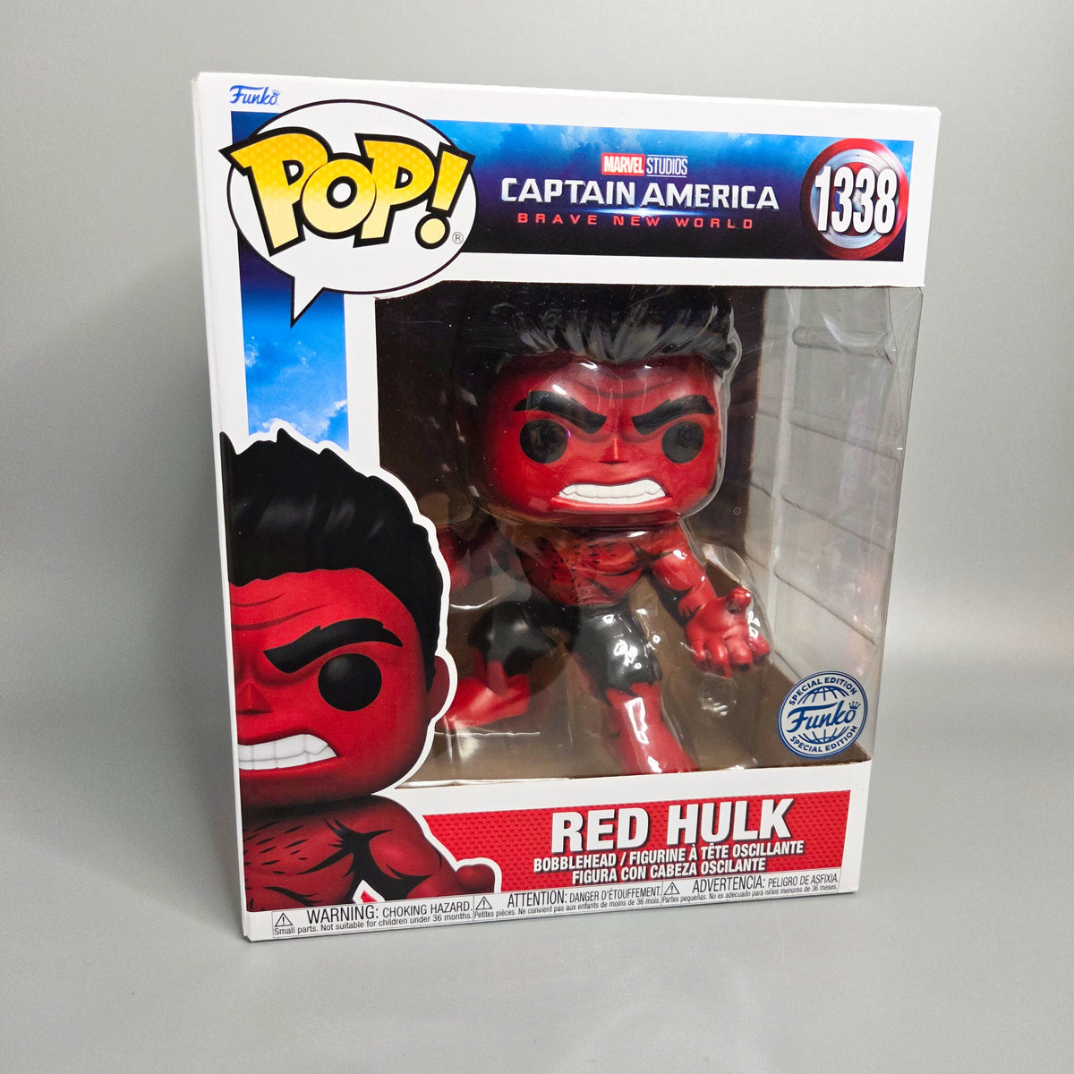 Funko Pop! Captain America	#1338 Red Hulk	Special Edition	Marvel	6-Inch