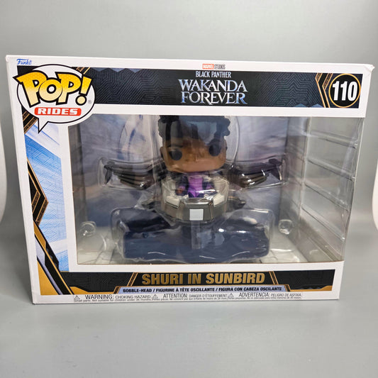 Funko Pop! Black Panther	#110 Shuri in Sunbird	Rides	Marvel	OVP beschädigt